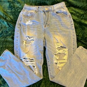 shein, size 6, lightwash jean